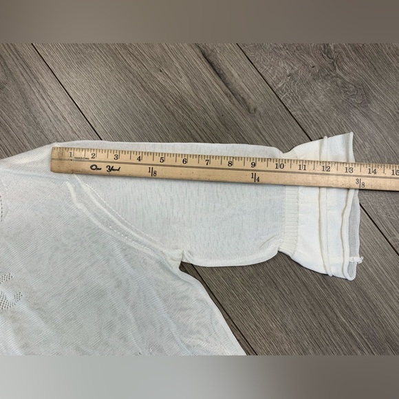 CHANEL‎ Vintage White cc Logo Knit Blouse Top Size 40 EU NWT - Picture 9 of 16